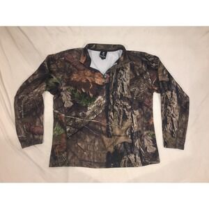 Browning Mens Camo Quarter Zip Pullover Mossy Oak Break-Up Country Medium (315)